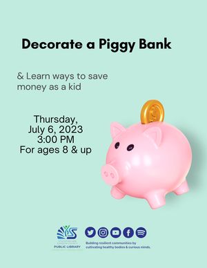 Decorate a Piggy Ban
